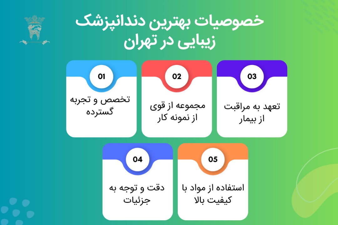 خصوصیات بهترین دندانپزشک زیبایی در تهران 