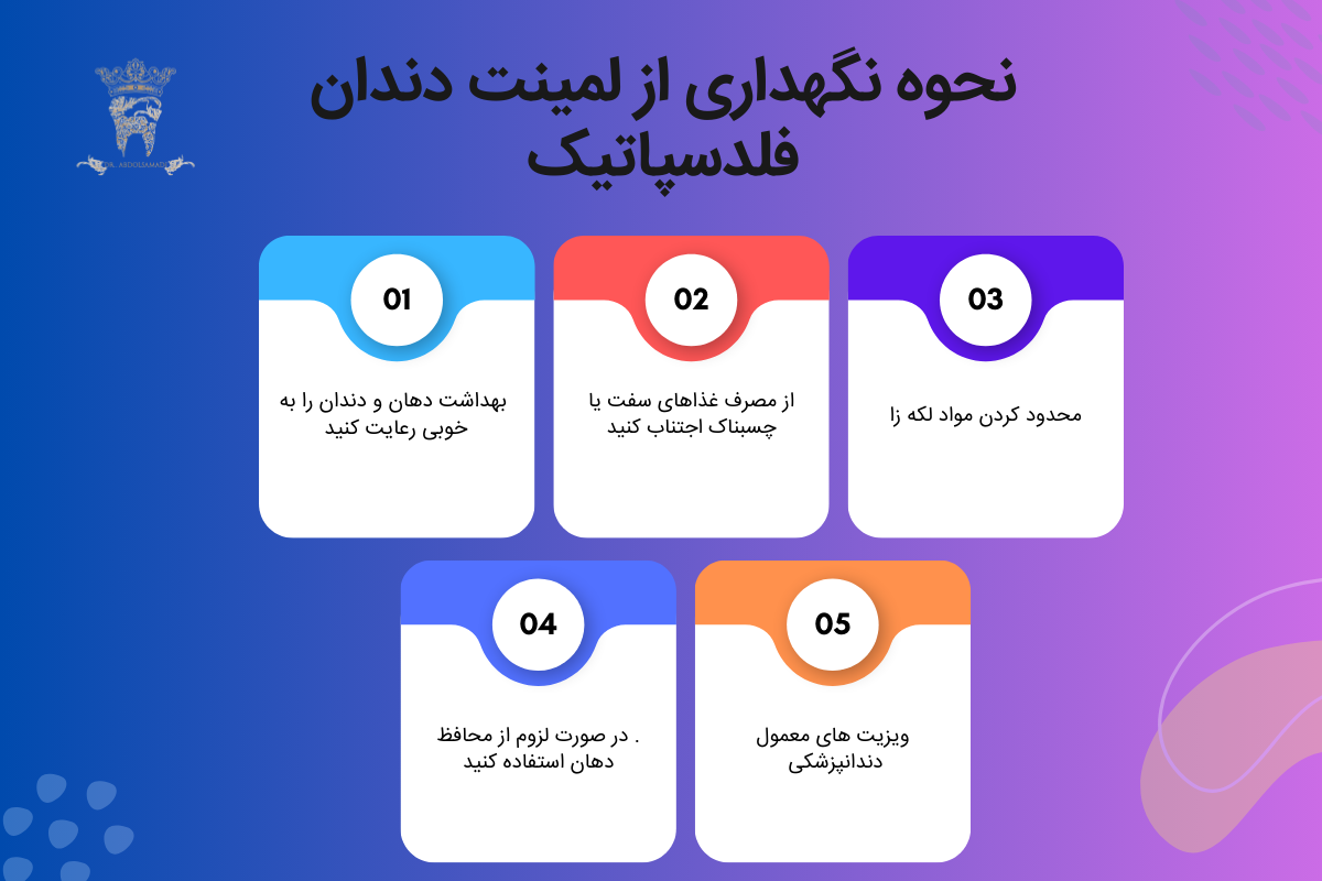 لمینت دندان فلدسپاتیک چیست و چه کاربردی دارد؟ 5 نحوه نگهداری از لمینت دندان فلدسپاتیک