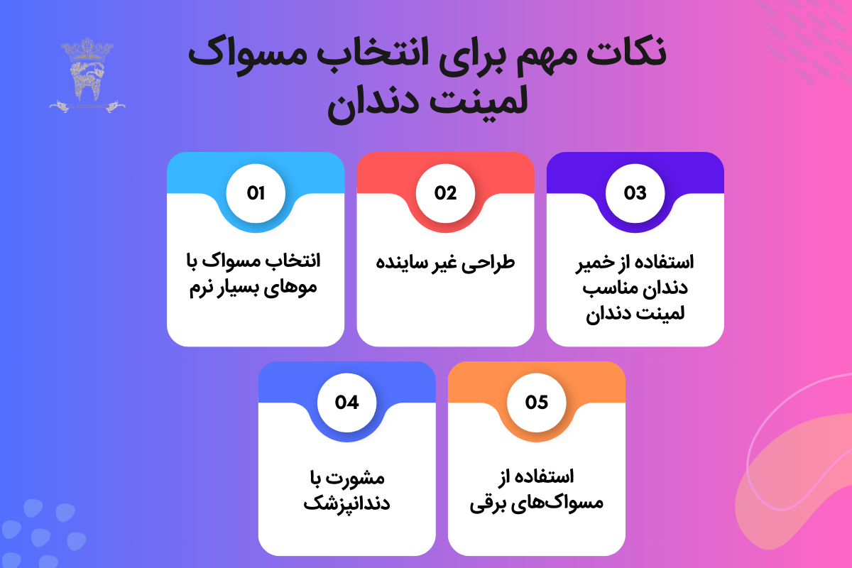 نحوه انتخاب مناسب ترین مسواک لمینت دندان 1 نکات مهم برای انتخاب مسواک لمینت دندان