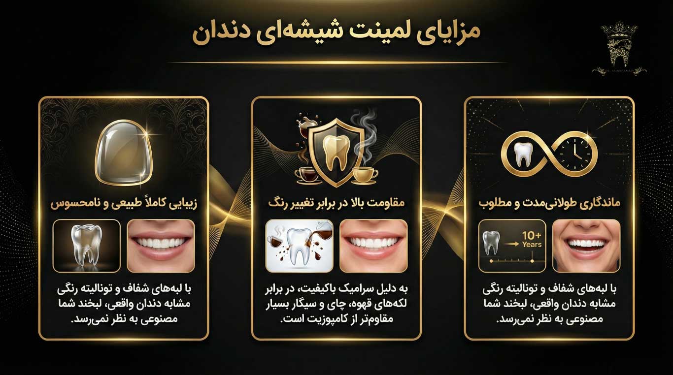 لمینت شیشه ای دندان؛ راهنمای کامل لمینت لبه شفاف 3 مزایای لمینت شیشهای دندان
